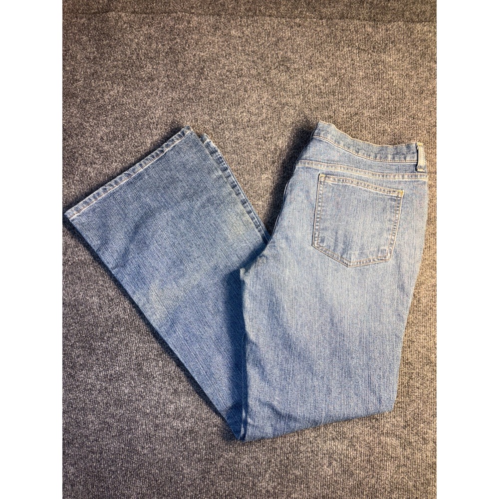 Vintage Mossimo Bootcut‎ Jeans Women's 15 Blue Denim Stretch Streetwear Outdoor